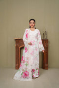 Embroidered Chiffon Silk Suit