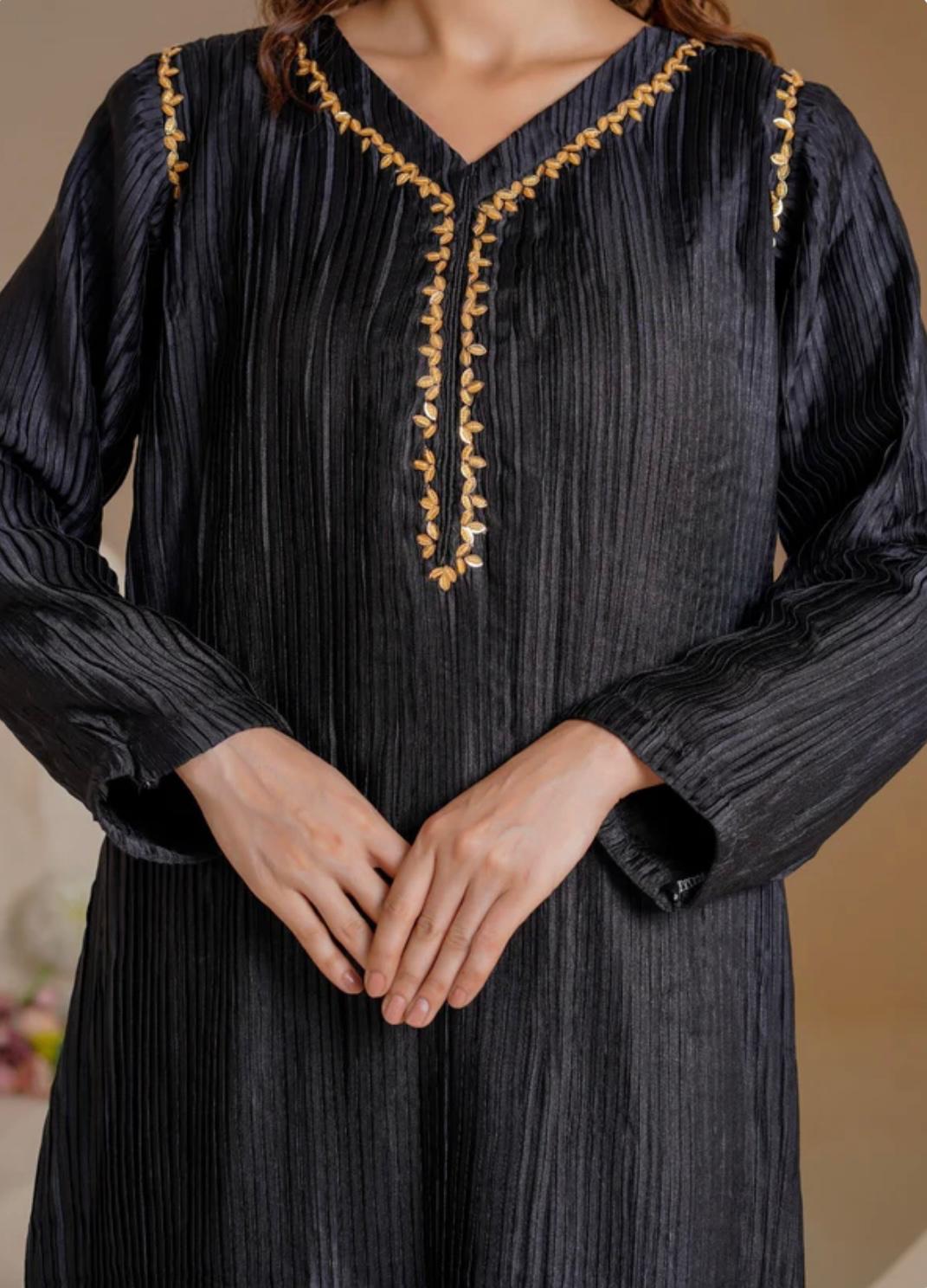 Crushed Silk Suit