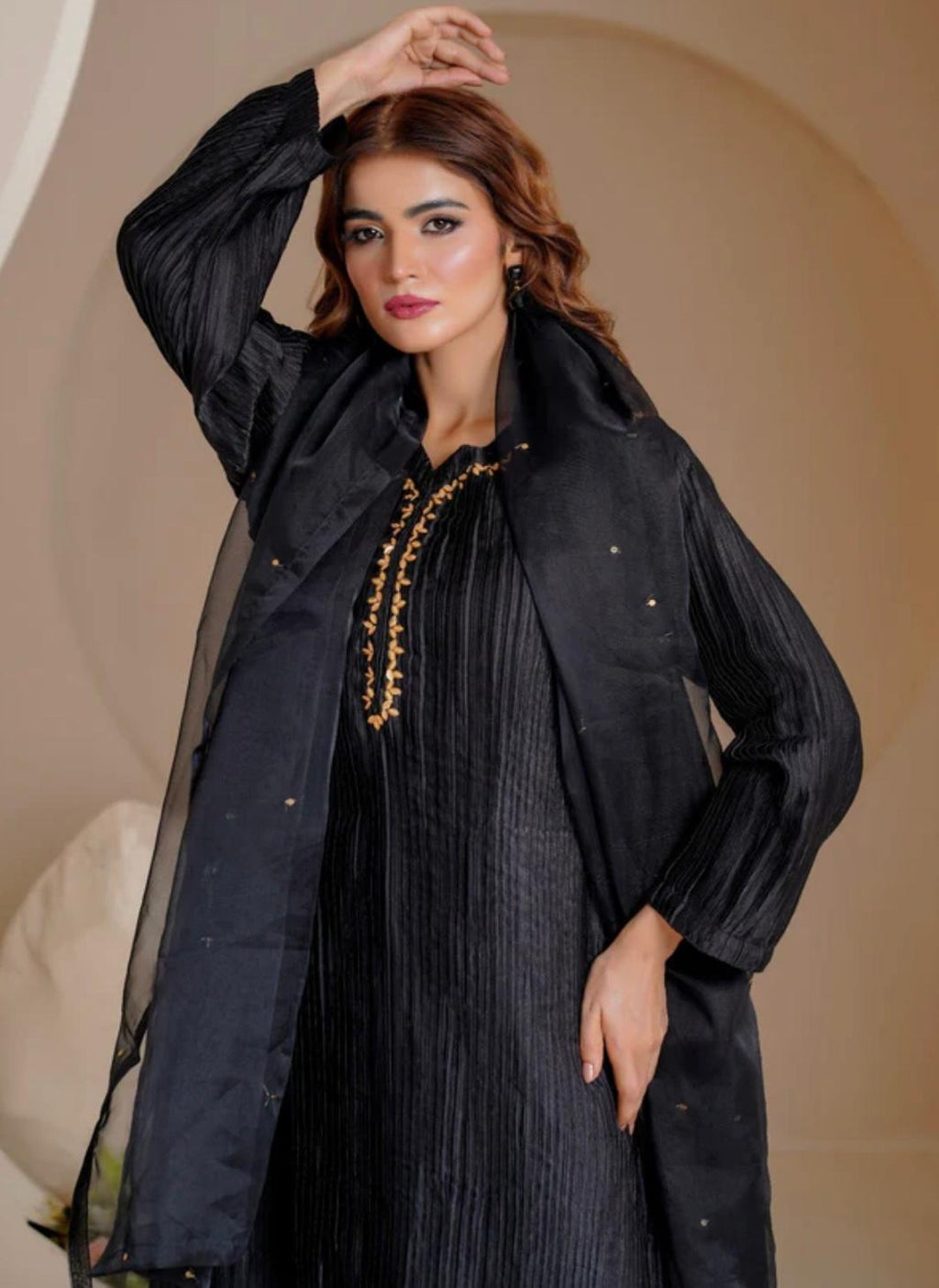 Crushed Silk Suit