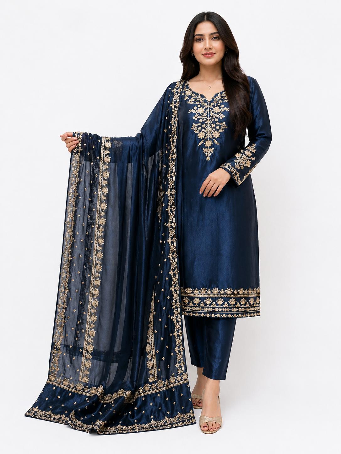 Sheesha Silk Suit