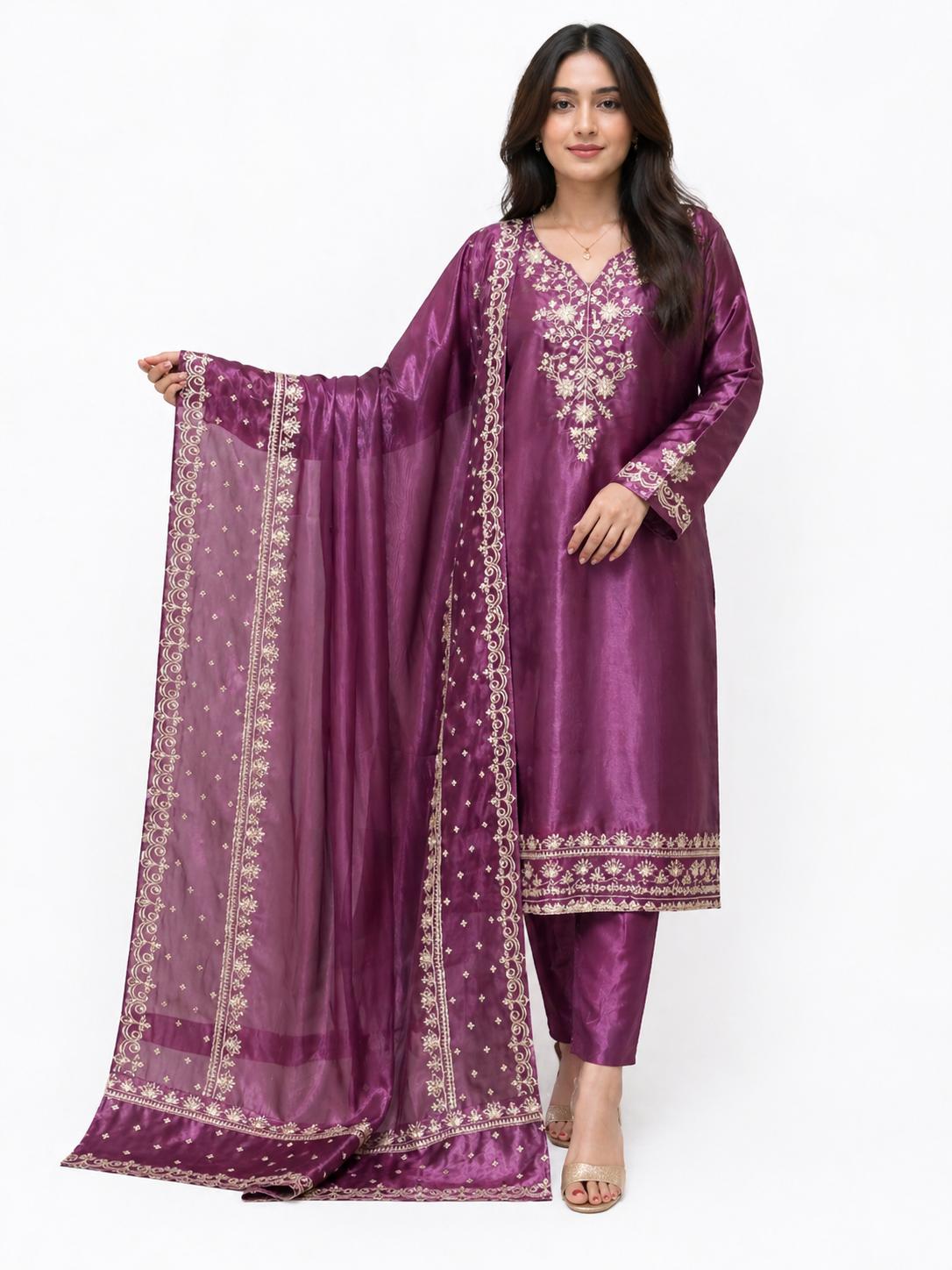 Sheesha Silk Suit